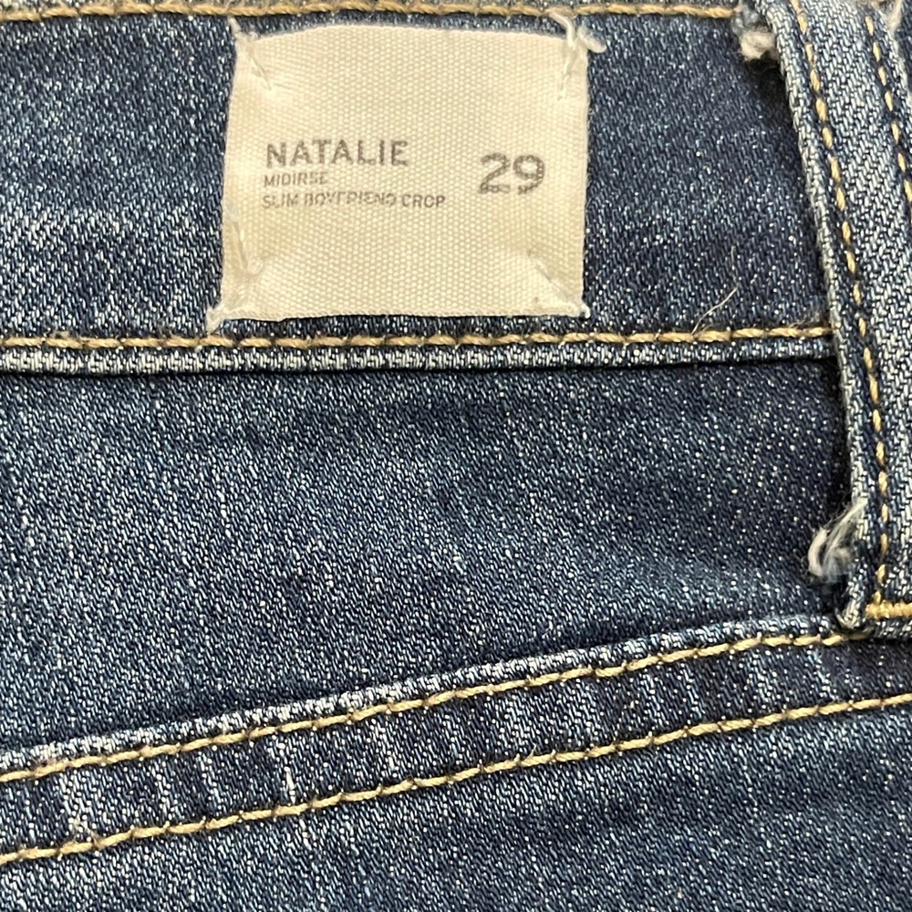 Hudson Womens Jeans Size 29 Blue Natalie Midrise Slim Boyfriend Denim Bottoms - Picture 6 of 11